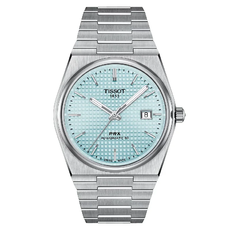 Women's Heritage Watches for Business Meetings-Tissot T-Classic PRX Blue Dial Men 40mm T1374071135100