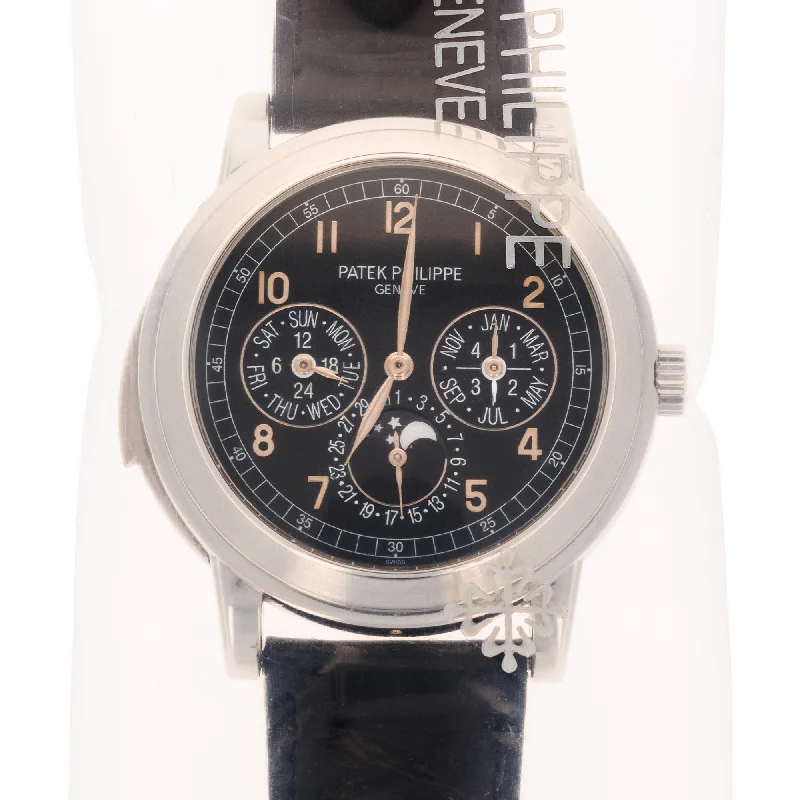 Men's Patek Philippe Chronograph Watches-Patek Philippe Platinum Perpetual Calendar Minute Repeater Ref. 5074, Single Sealed