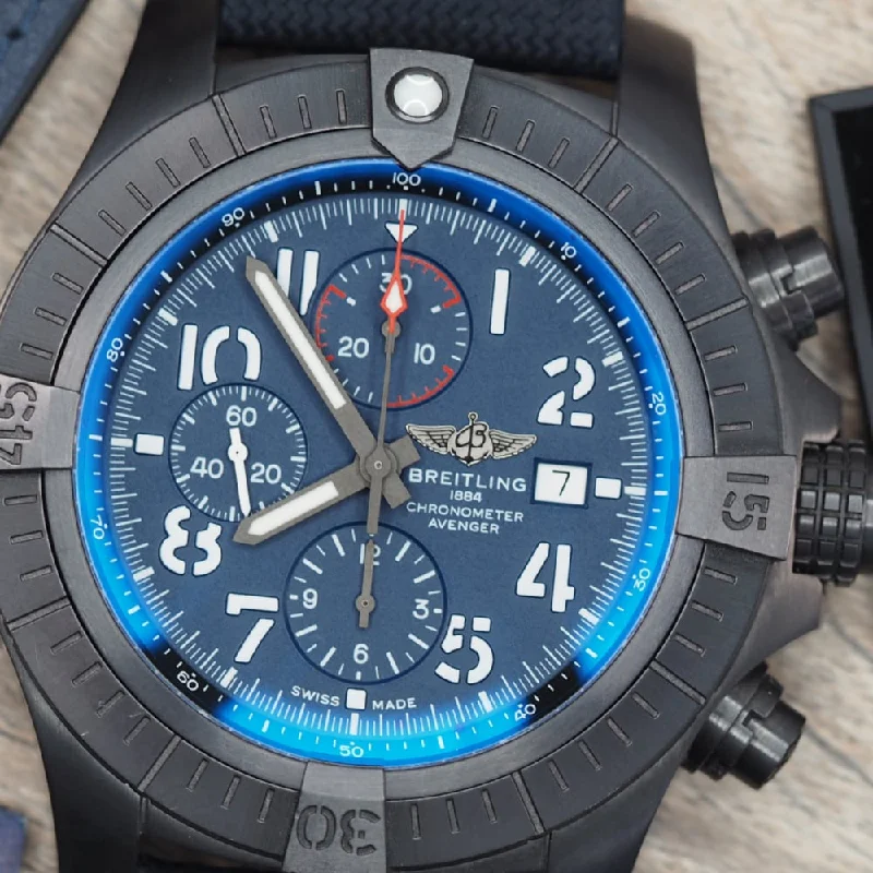 Women's Rolex Large Size Watches-Breitling Super Avenger 48 Night Mission (2020)