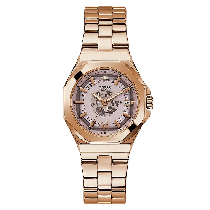 Women's Pilot Watches with Classic Design-Guess Empress White Dial Women 34mm