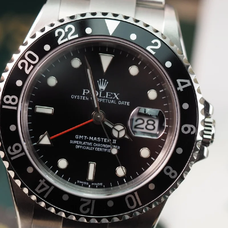 Women's Rolex Christmas Gift Style Watches-Rolex GMT Master II 16710LN (2006)