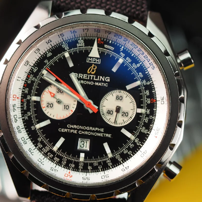 Women's Rolex Date Night Design Watches-Breitling Chrono-Matic A41360 (2011)