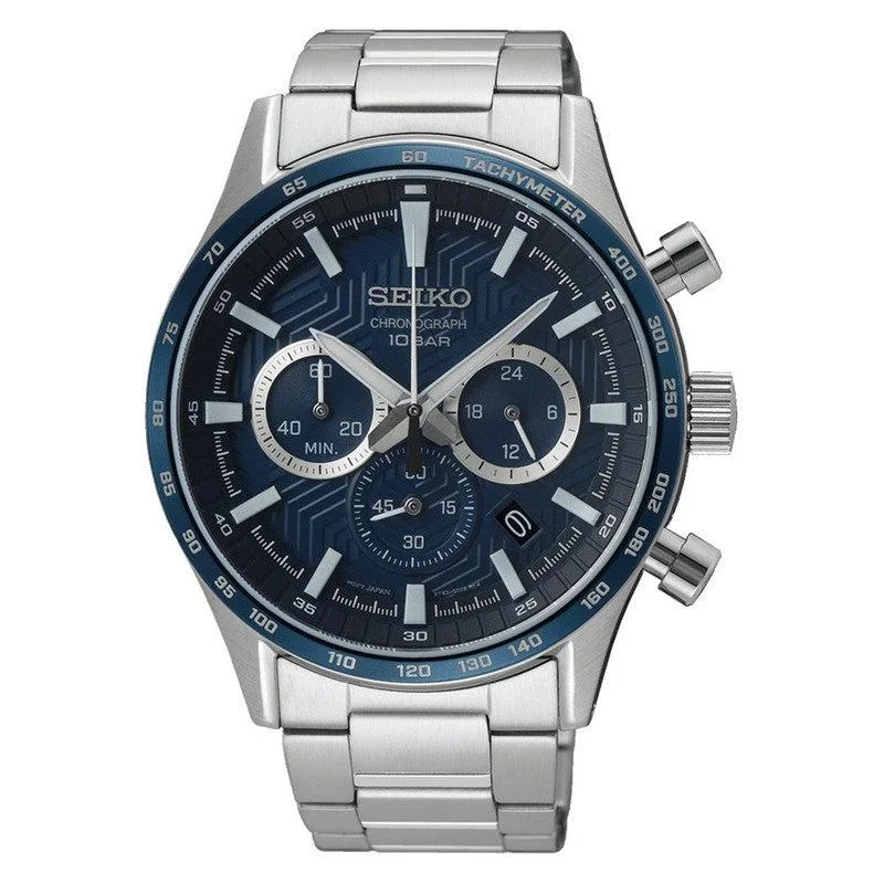 Women's Chronograph Watches for Collectors-Seiko Sport Chronograph Watch - SSB445P1