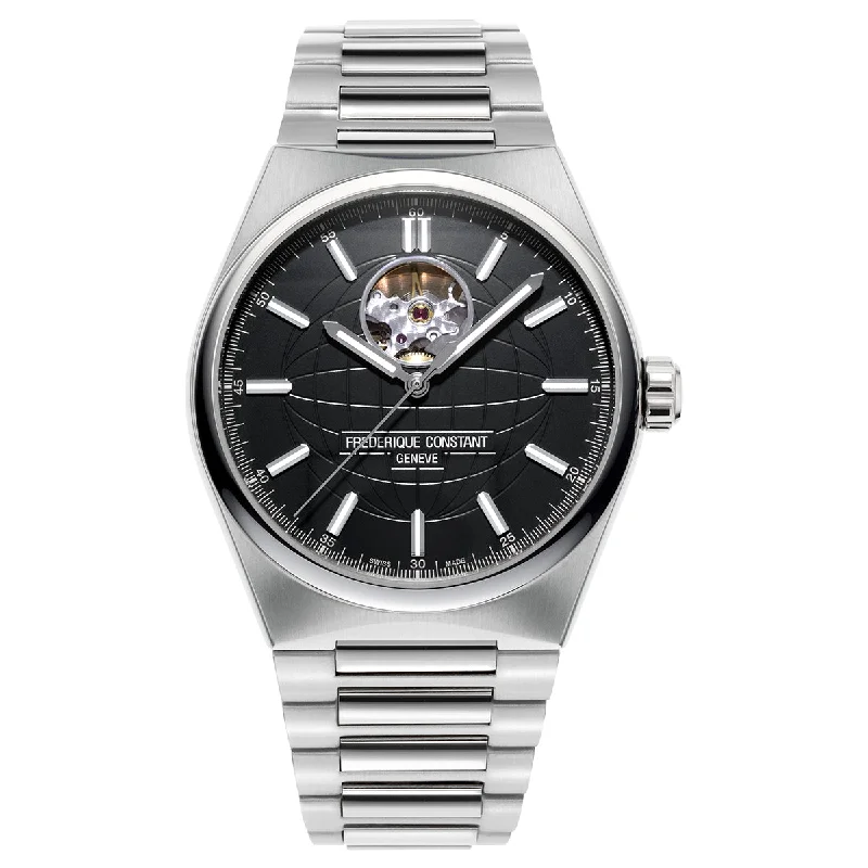 Men's Formal Dress Watches-Frederique Constant Men’s Fc Highlife Heartbeat Auto Silver Watch  FC-310B4NH6B