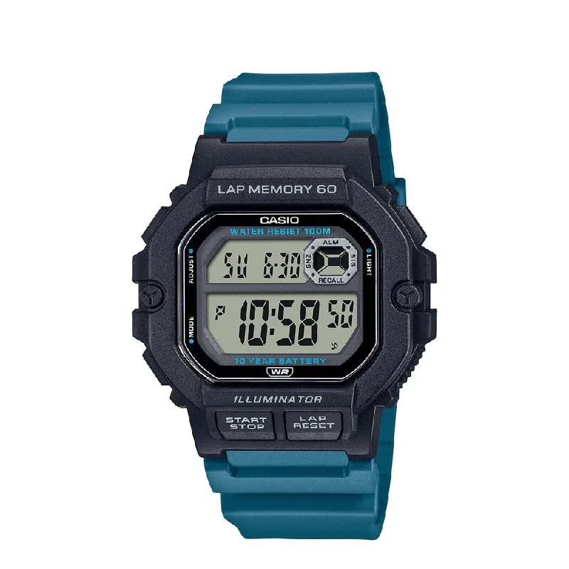 Men's Digital Watches for UV Protection-Casio Sports Digital Digital 44.5mm Resin Band