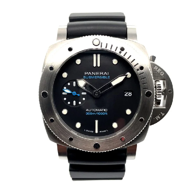 Women's Military Watches with GPS Navigation-Panerai Submersible - 42mm PAM00973 - Certified Pre-Owned