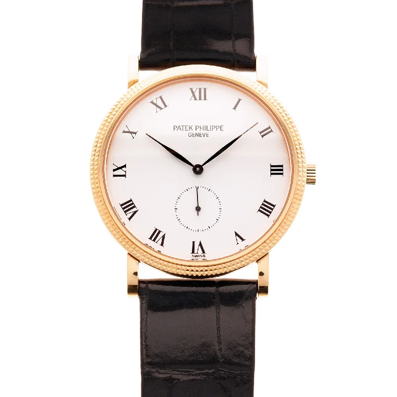 Men's Patek Philippe Watches with Compass Calibration-Patek Philippe Rose Gold Calatrava Ref. 3919