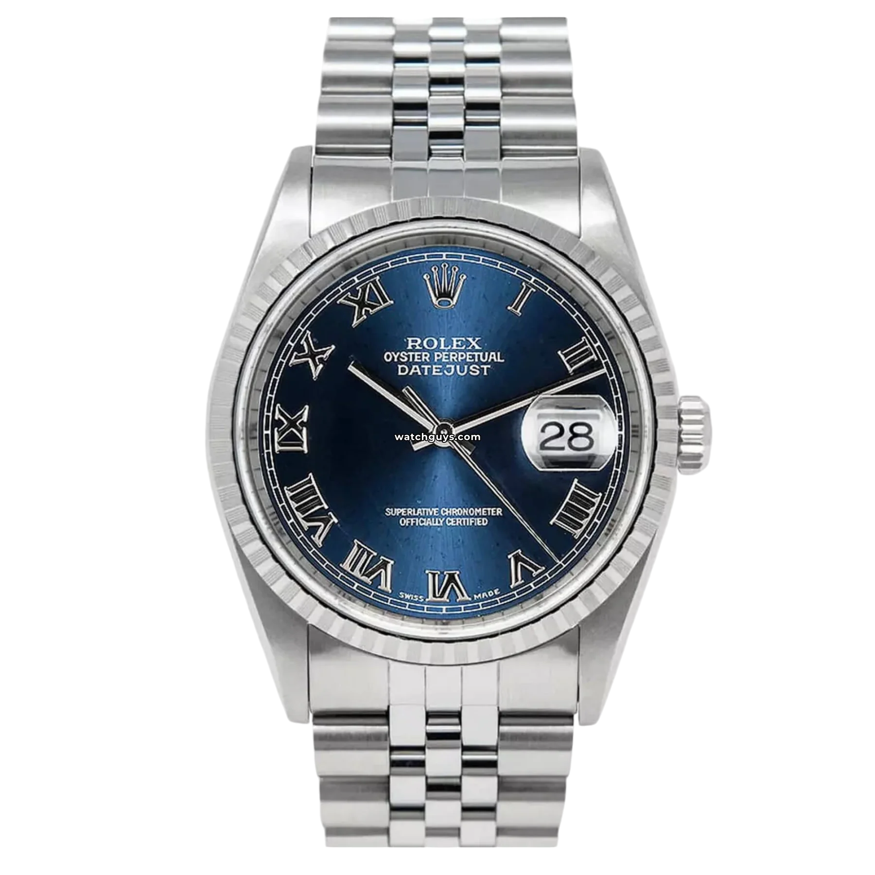 Women's Rolex Eco-Drive Watches-Rolex Datejust 16234 Blue Dial