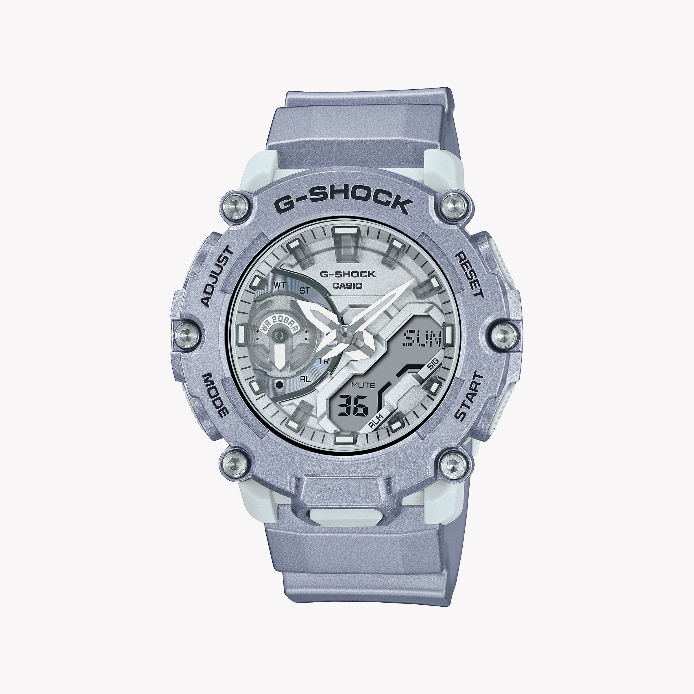 Men's Digital Watches for Birthday Gifts-CASIO G-SHOCK GA-2200FF-8ADR DYNAMIC DESIGN - RUGGED STYLE UNLEASHED Men's Watch in Gray Resin