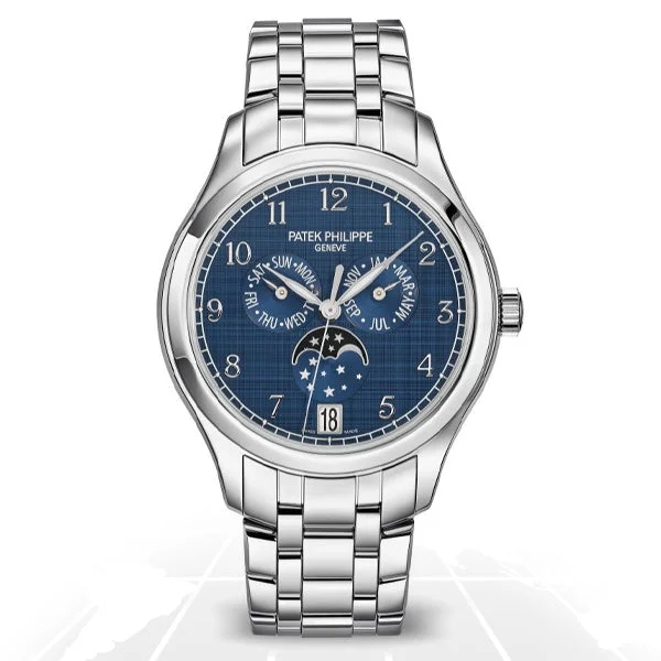 Men's Patek Philippe Watches with Countdown Timers-Patek Philippe	Complications Annual Calendar Moon Phases	4947/1A-001