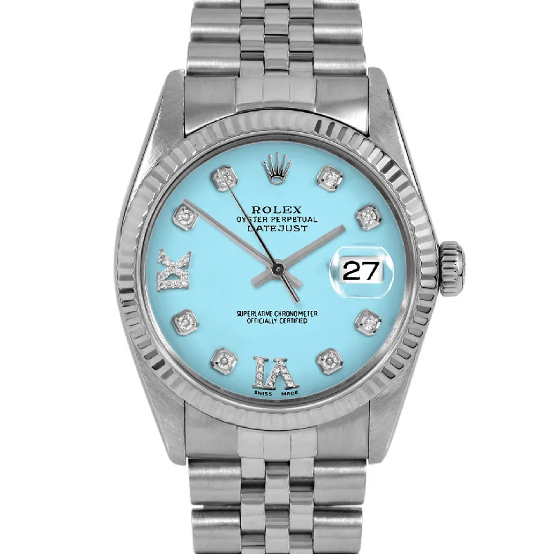 men's Rolex watches with ceramic bezel -​Rolex Datejust 36mm | 16014-TRQ-8DR69-FLT-JBL