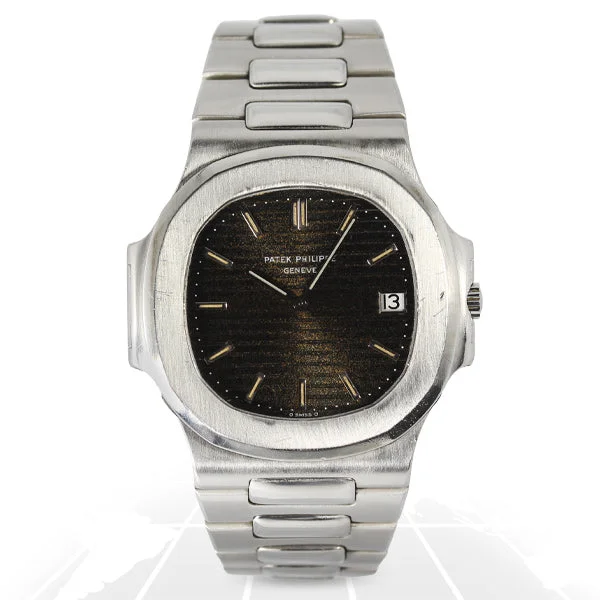 Men's Patek Philippe Watches with Morse Code Feature-Patek Philippe Nautilus Jumbo “Tropical Dial” 3700/1