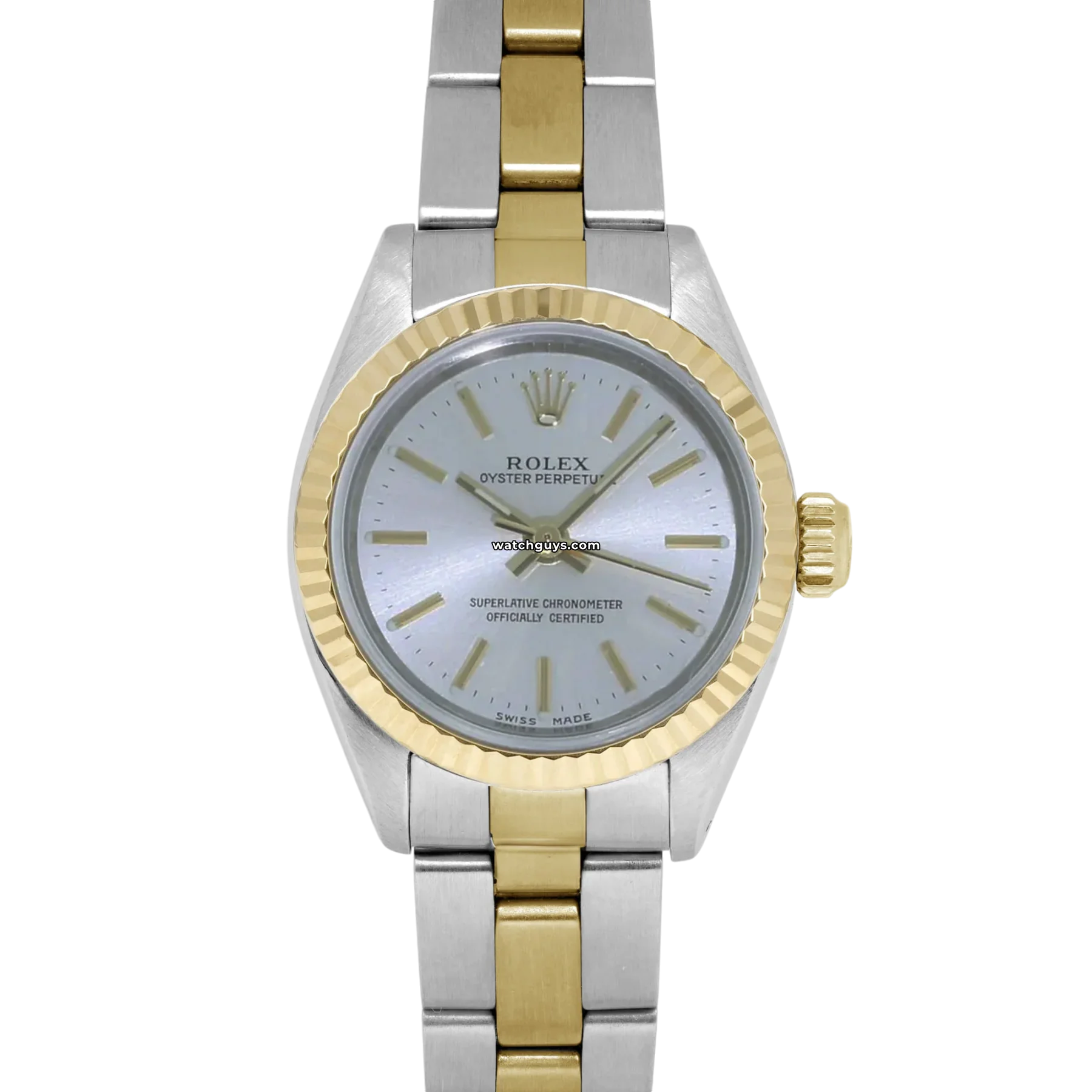 Women's Rolex Birthday Watches-Rolex Oyster Perpetual 67193 Steel & Gold
