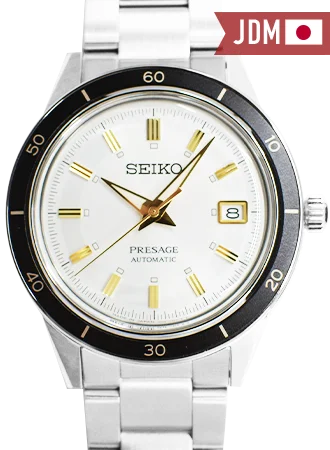 Men's Seiko Everyday Wear Style Watches-Presage “Style60’s” Series White Ref. SARY193