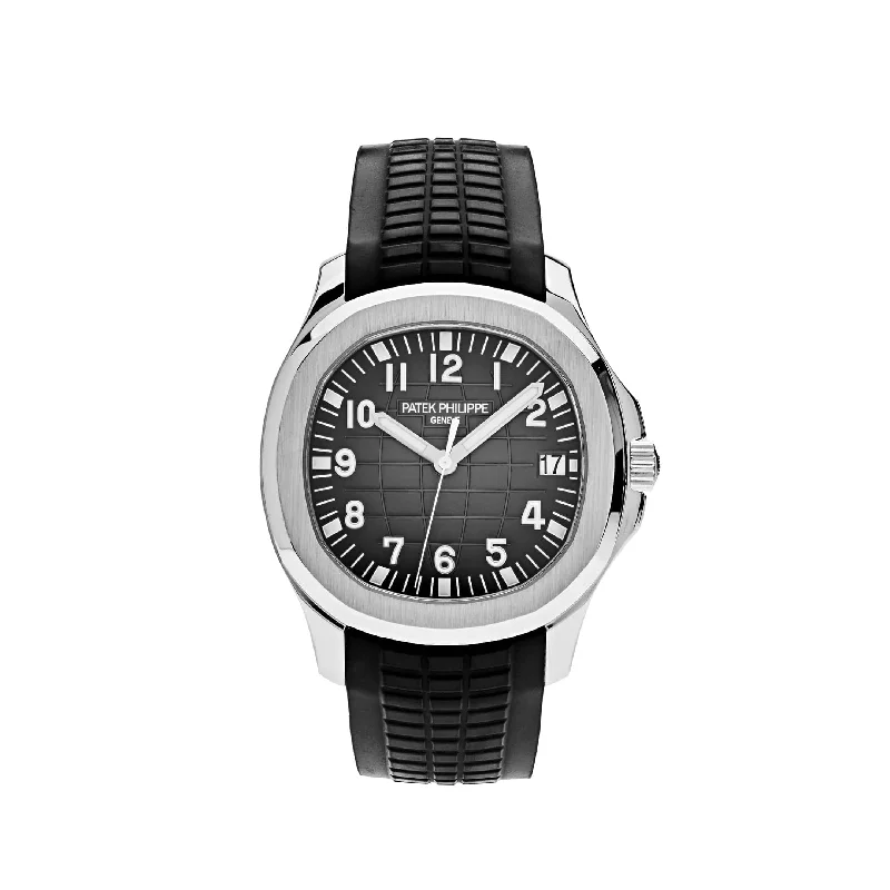 Men's Patek Philippe Watches with Laser Engraving-Patek Philippe Aquanaut 5167A-001 Selfwinding Stainless Steel Black Dial (2024)
