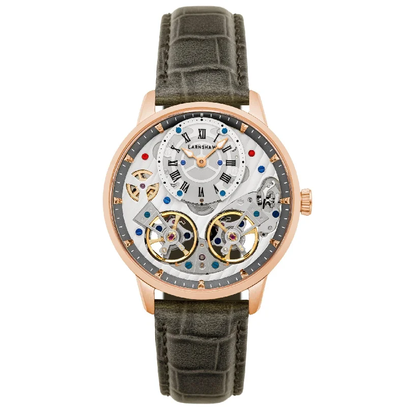 Men's Night Out Design Dress Watches for Date Nights-Thomas Earnshaw Brewster Double Barrel Watch ES-8273-07