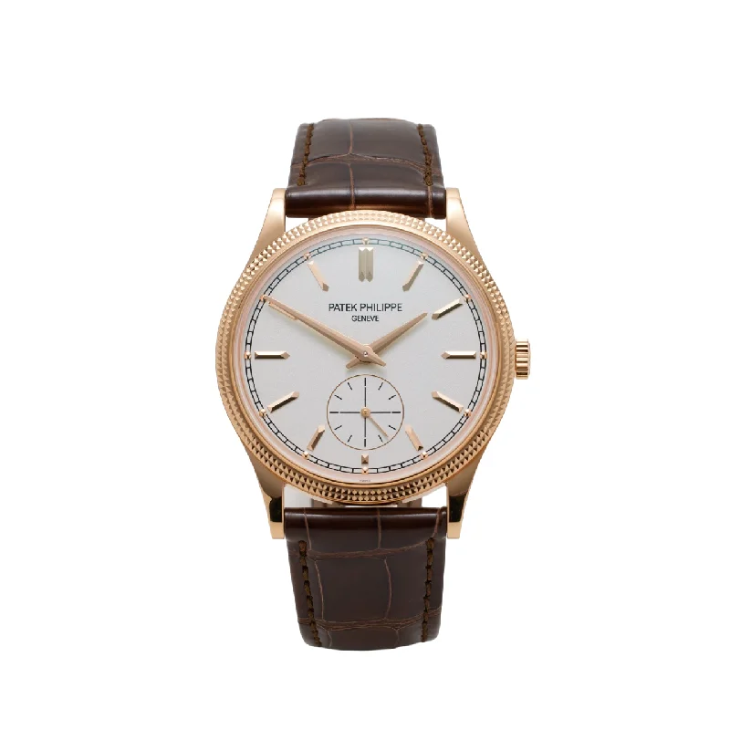 Men's Patek Philippe Watches with Minimalist Style-6119R - Calatrava Clous de Paris  (2022)