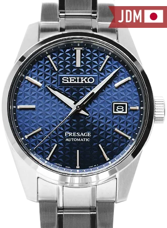 Men's Seiko Presage Watches-Presage Automatic Sharp Edged Aitetsu Blue Ref. SARX077