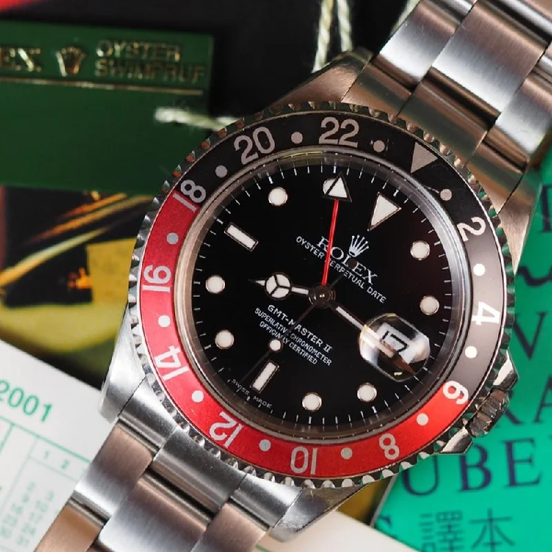 Women's Rolex Pearlmaster Watches-Rolex GMT Master II 16710 Coke (2003)