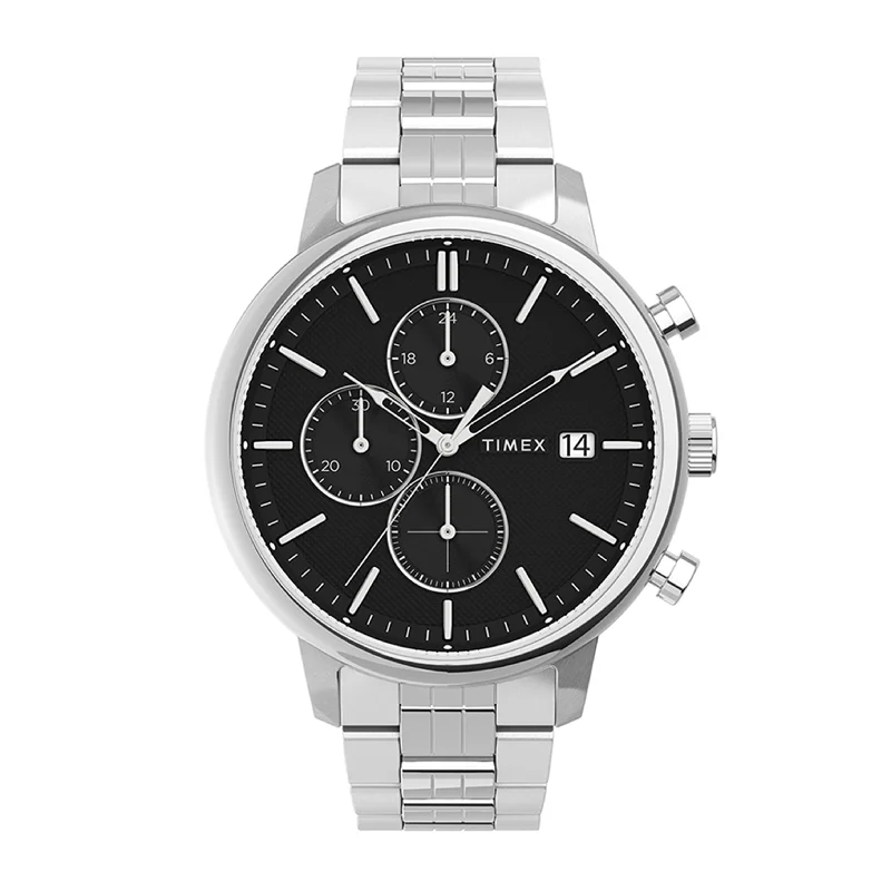 Men's Chronograph Watches with Vintage Inspiration-Chicago Chronograph 45mm Stainless Steel Band