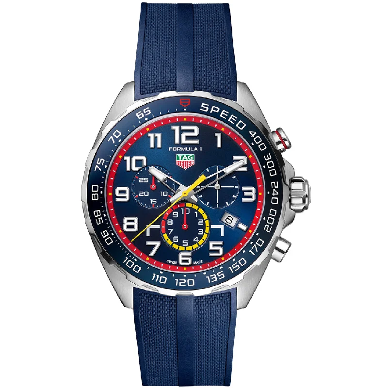 Men's Quartz Watches with Compass Calibration-TAG HEUER, FORMULA 1 X RED BULL RACING