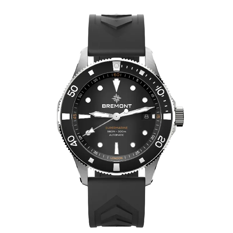 Men's Military Watches for Cultural Workshops-Supermarine 300M Date
