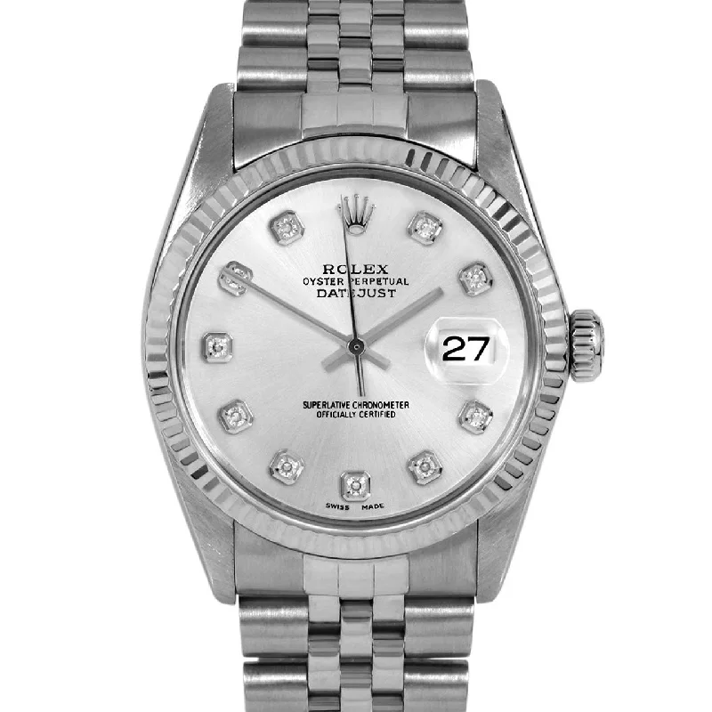 men's Rolex watches with meteorite dial -​Rolex Datejust 36mm | 16014-SLV-DIA-AM-FLT-JBL