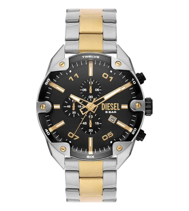 Men's Chronograph Watches with Aviation Theme-Diesel Dz4627 Spiked Chronograph Watch For Men