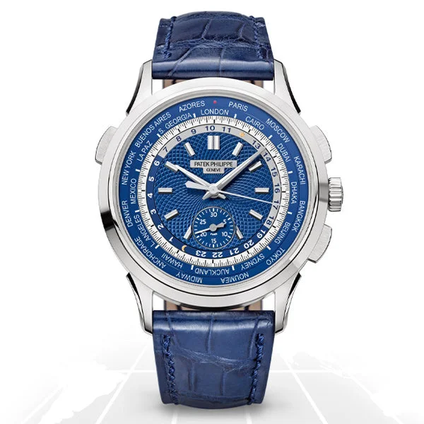 Men's Patek Philippe Watches for Fitness Tracking-Patek Philippe	Complications World Time Chronograph	5930G-010