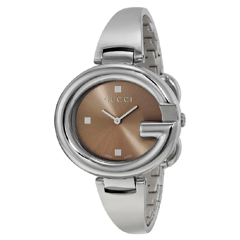 Women's Chronograph Watches with Limited Edition-Gucci Women's YA134302 Guccissima Stainless Steel Watch