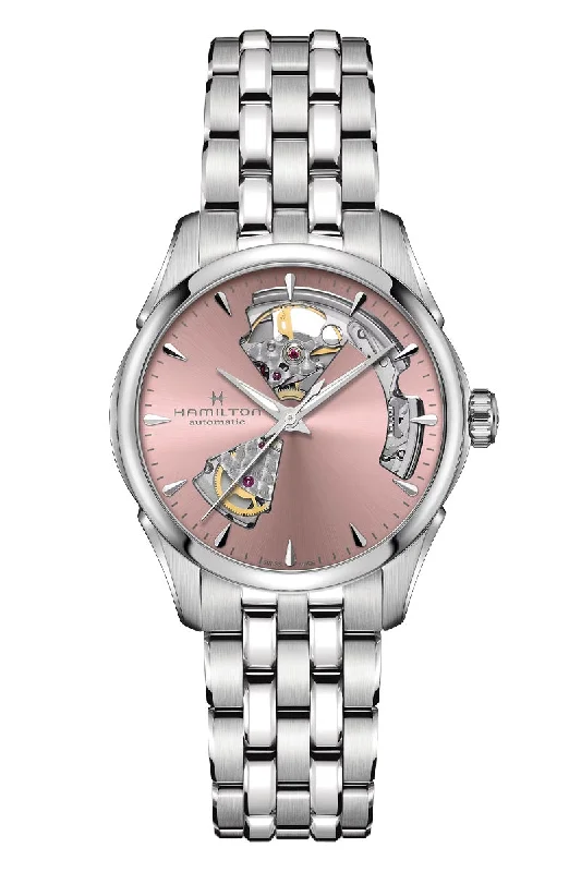 Men's Vintage Style Dress Watches for Retro Charm-Hamilton Jazzmaster Open Heart Lady Auto H32215170