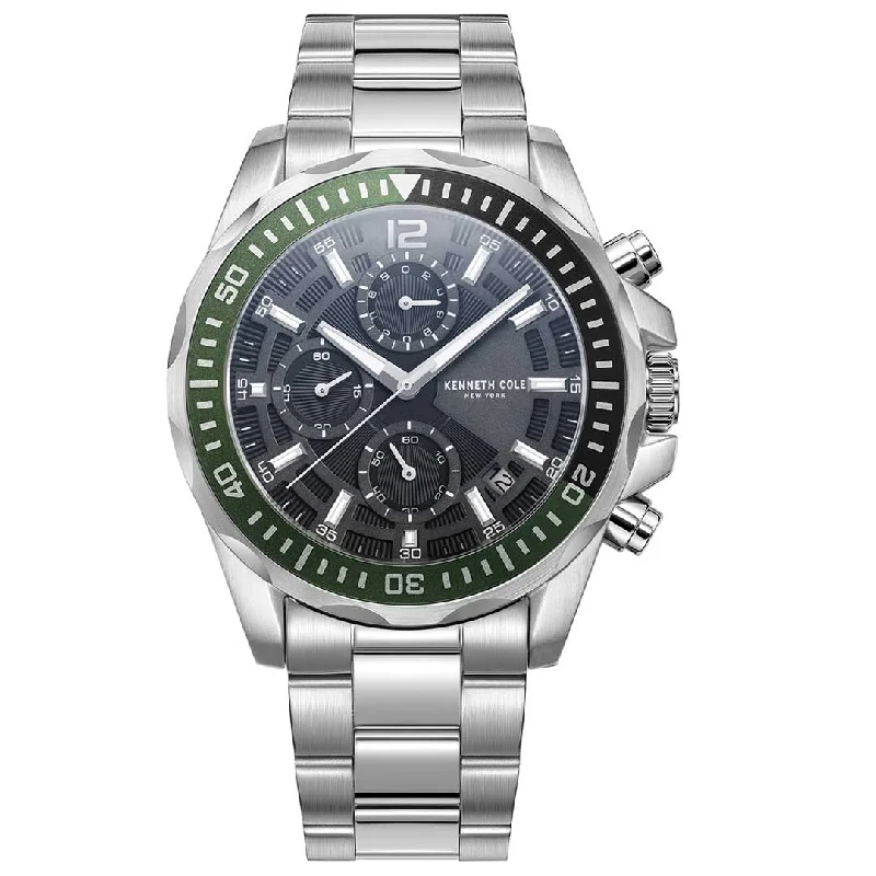 Men's Quartz Watches with Stainless Steel Case-KENNETH COLE, MODERN DRESS SPORT