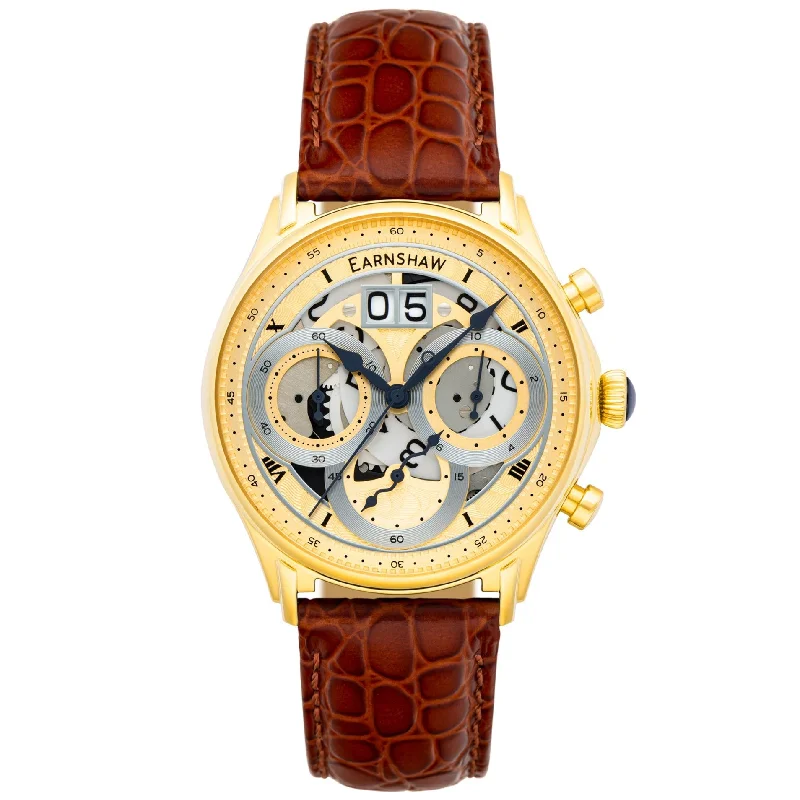 Men's American Made Design Dress Watches for Local Craftsmanship-Thomas Earnshaw Nasmyth Grande Date Chronograph Watch ES-8260-04