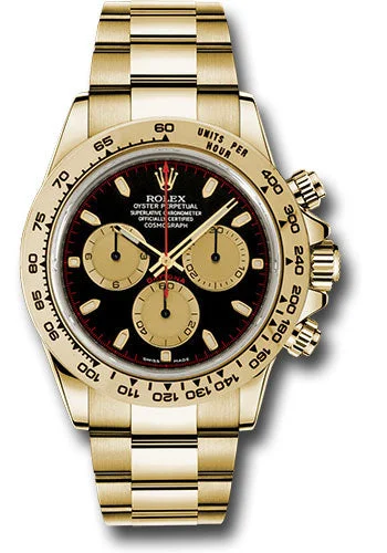 men's Rolex watches with world time function -​Rolex - Daytona - Yellow Gold - Gold Bracelet