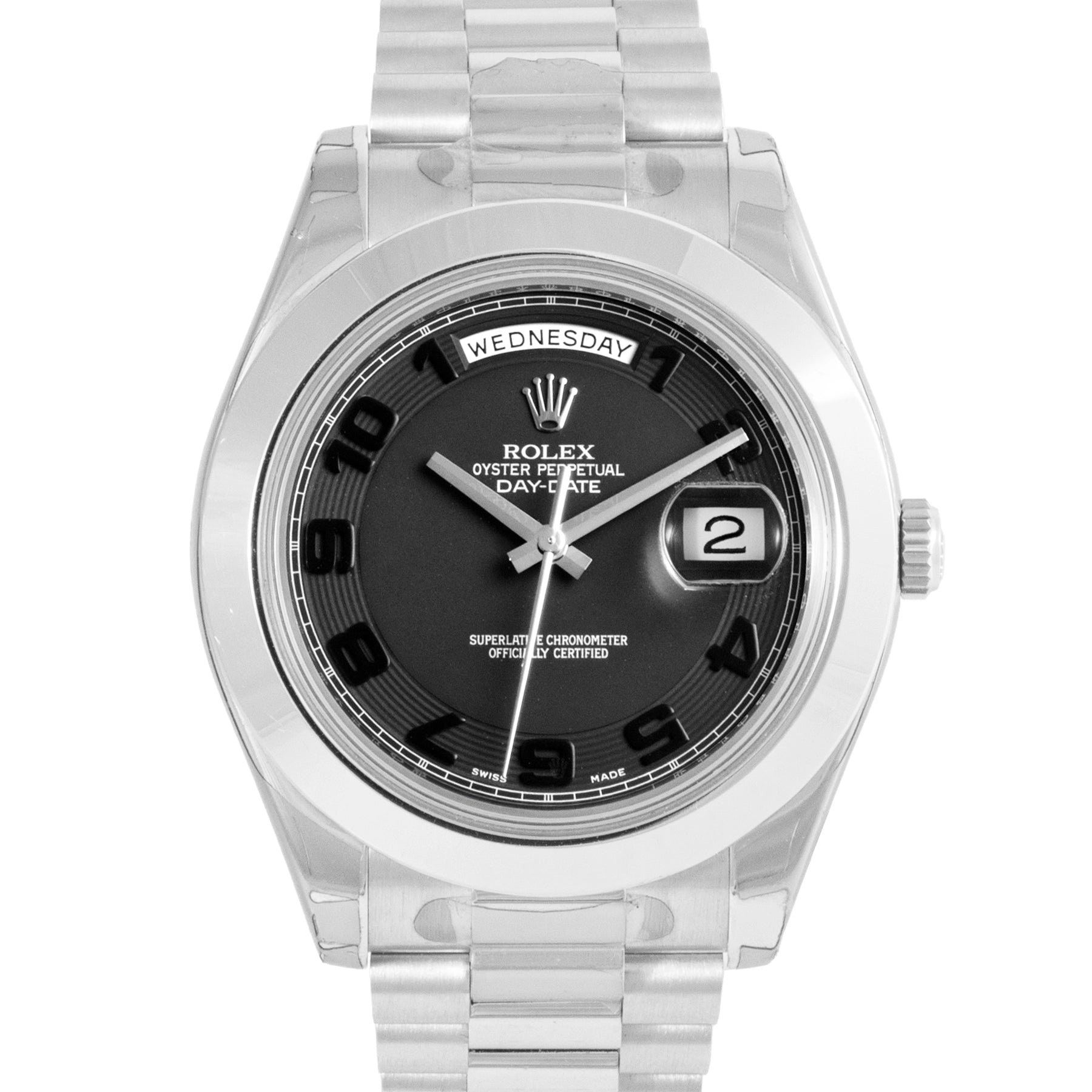 Women's Rolex Engagement Style Watches-Day-Date II Platinum
