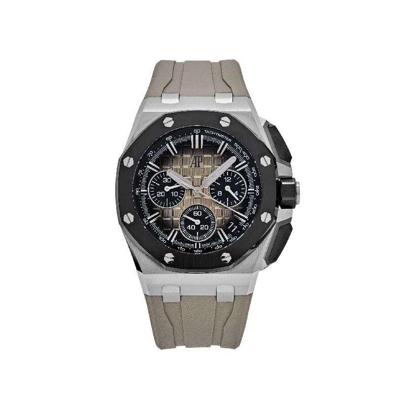 Men's Audemars Piguet Designer Design Watches-Audemars Piguet Royal Oak Offshore 26420SO.OO.A600CA.01 Chronograph Stainless Steel Smoke/Brown Dial