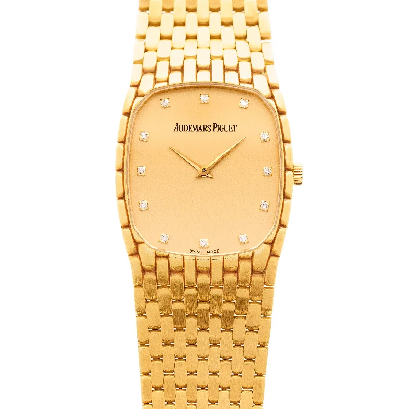 Men's Audemars Piguet Modern Design Watches-Audemars Piguet Yellow Gold Bracelet Watch