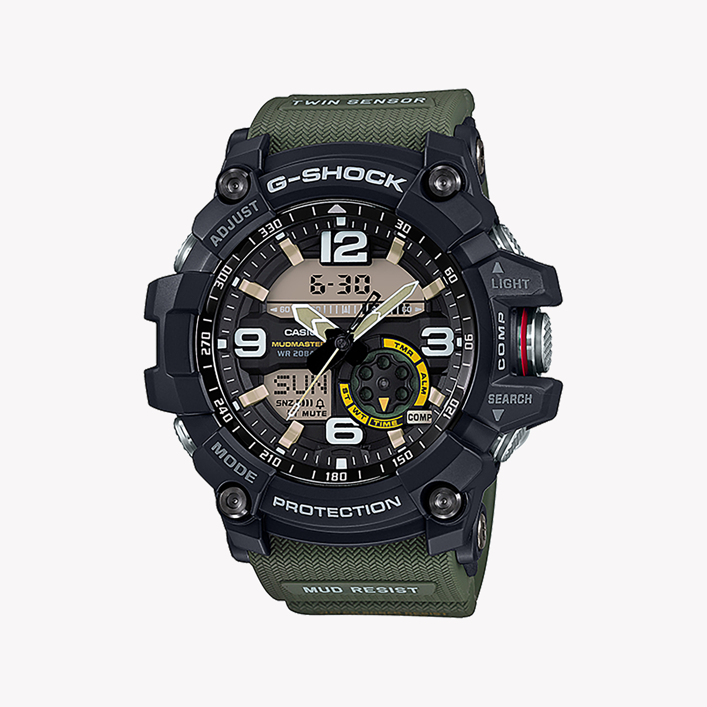Men's Digital Watches for Military Personnel-CASIO G-SHOCK GG-1000-1A3DR ADVENTURE SERIES - MUD-RESISTANT MEN'S WATCH WITH DIGITAL COMPASS & THERMOMETER