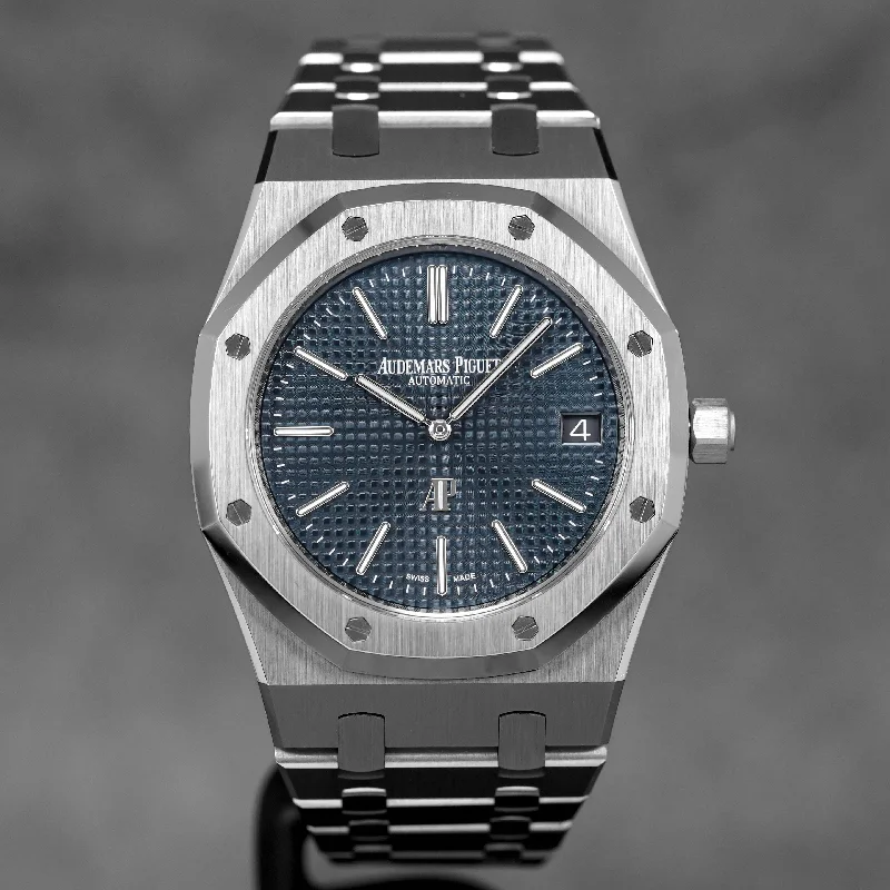 Men's Audemars Piguet Special Edition Design Watches-ROYAL OAK JUMBO 39MM 15202 BLUE DIAL (2020)