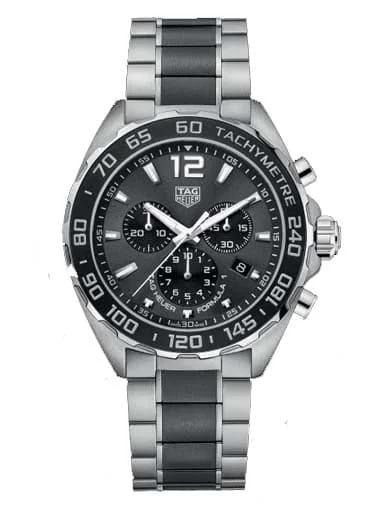Men's Chronograph Watches with Advanced Navigation-Tag Heuer Formula 1 Chronograph Anthracite Grey Dial Men'S Watch
