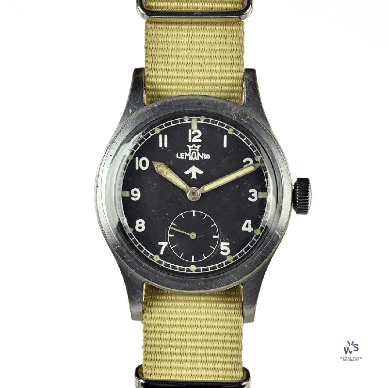 Men's Military Watches with Historical Landmarks-Lemania WW2 Dirty Dozen Military Issued Soldiers Watch - c.1944