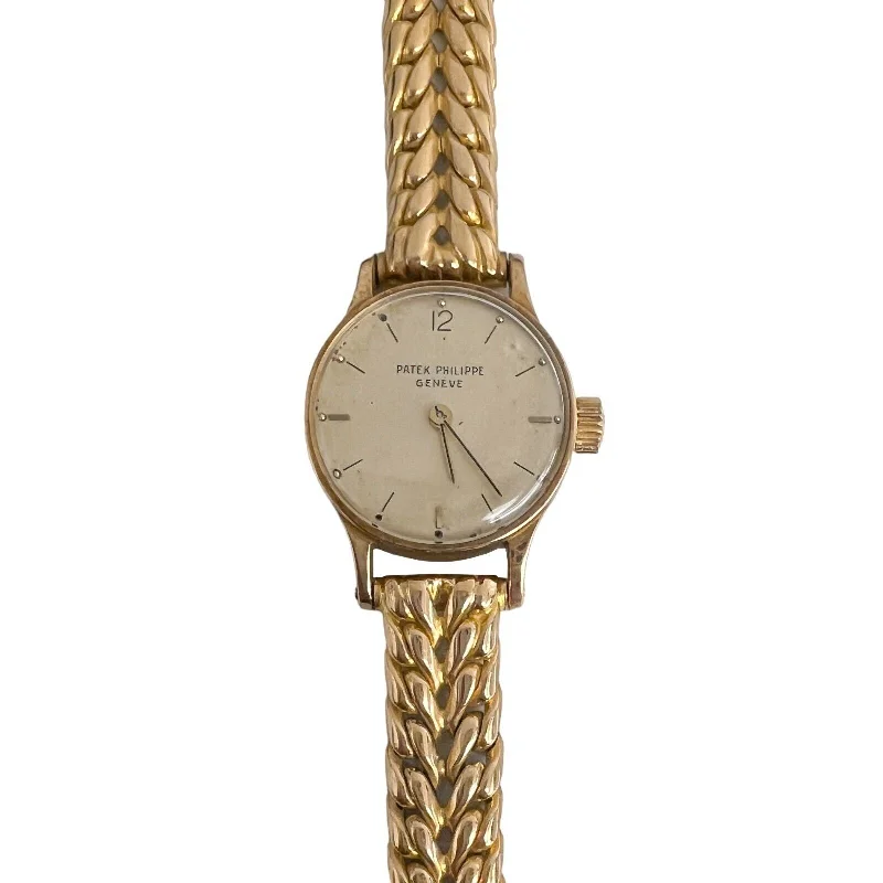 Patek Philippe Office Wear Design Watches for Women-Patek Philippe 1289 Case & Bracelet / Longines 5LN Movement 18k Gold 20mm Watch