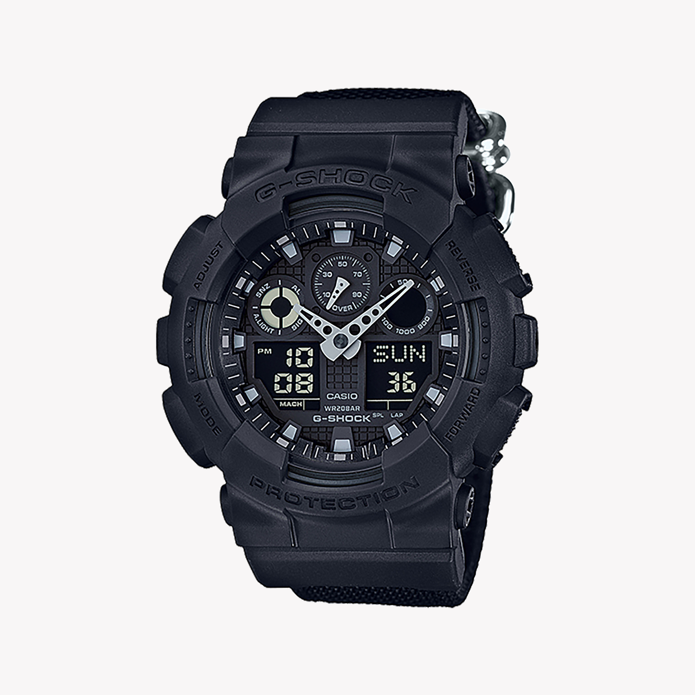 Men's Digital Watches with Limited Edition-CASIO G-SHOCK GA100BBN-1A - BOLD ADVENTURER SERIES Men's Watch with all-black design and rugged functionality
