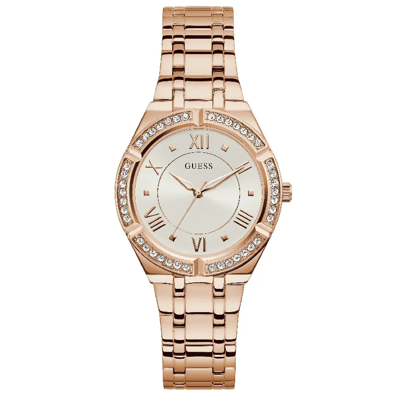 Men's Thick Case Dress Watches for Bold Statement-Guess GW0033L3 Ladies Cosmo Rose Gold Watch