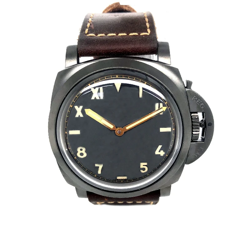 Women's Military Watches for High-End Collectors-Panerai Luminor 47MM Cali Dial Manual PAM00629 - Certified Pre-Owned