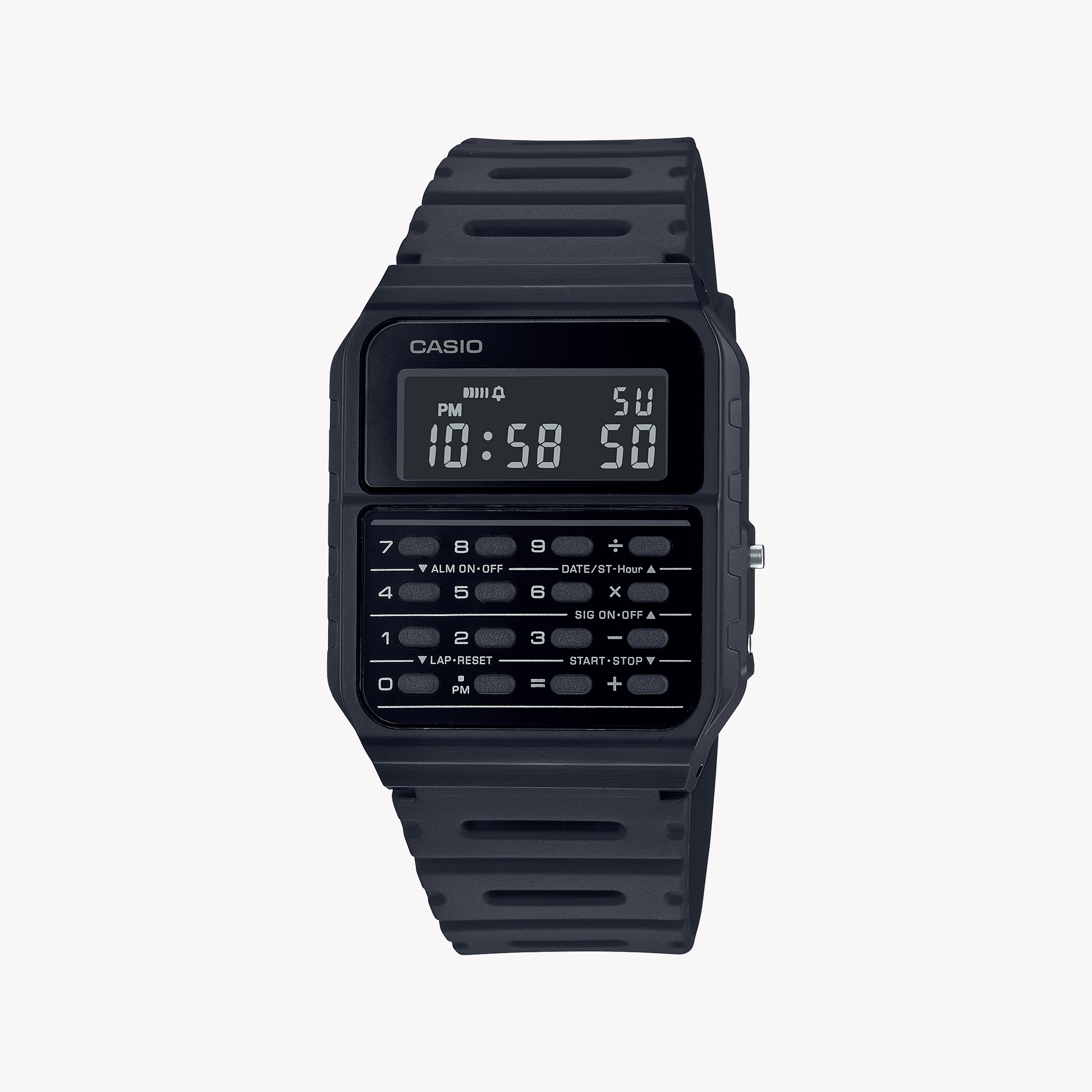 Men's Digital Watches with Anniversary Edition-Casio Unisex Black Resin Watch, Digital Display | CA-53WF-1BDF