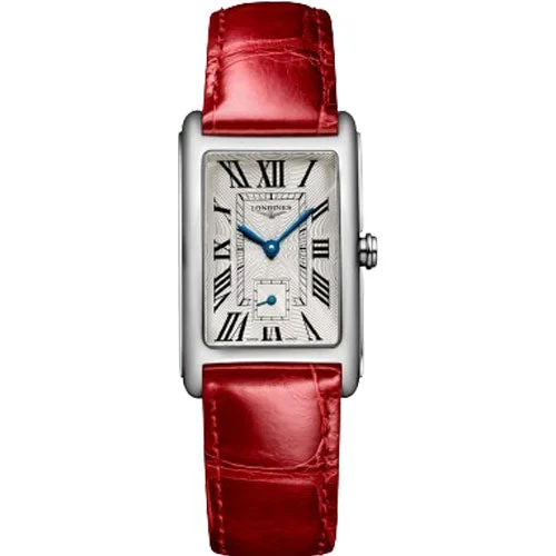 Women's Pilot Watches for Adventure Seekers-Longines Dolcevita Silver Flinque Dial Women 23.3mm