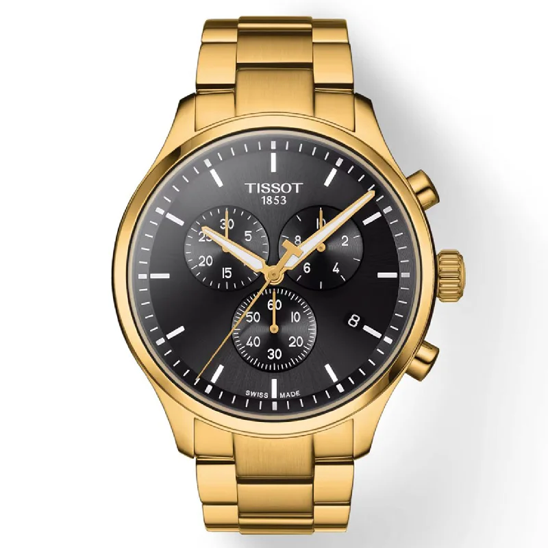 Women's Heritage Watches with Hygrometer Feature-Tissot T-Sport Black Dial Men 45mm