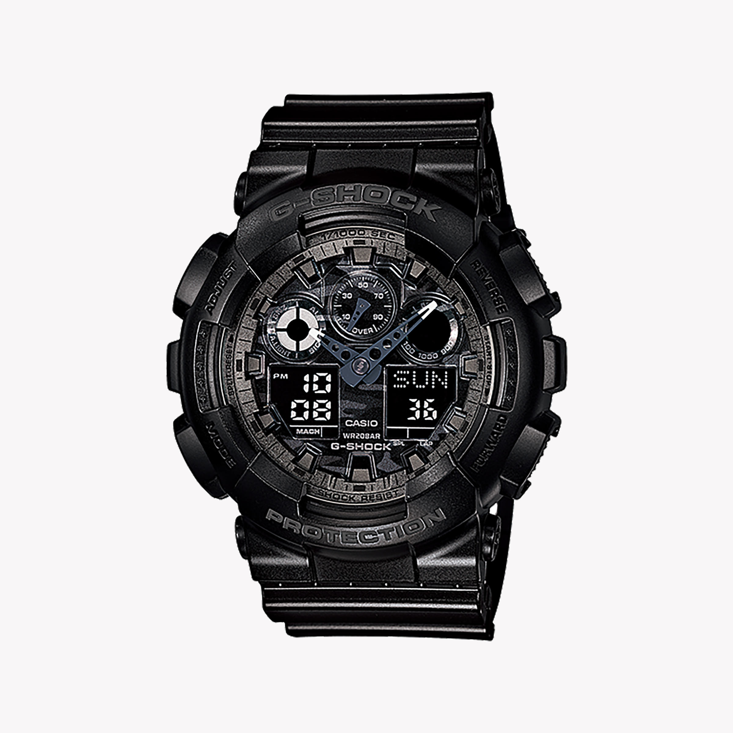 Men's Digital Watches for Radio Communication-CASIO G-SHOCK GA-100CF-1A9 - BOLD BLACK FUSION OF STYLE & RESILIENCE Men's Watch