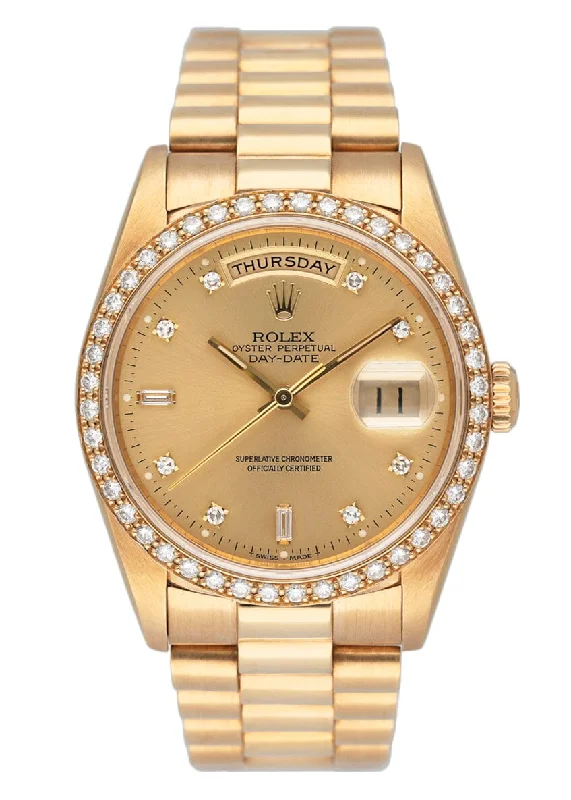 men's Rolex watches with black dials -Rolex Day Date 18348 Diamond Bezel & Dial Mens Watch men's Rolex watches with black dials -Rolex Day Date 18348 Diamond Bezel & Dial Mens Watch